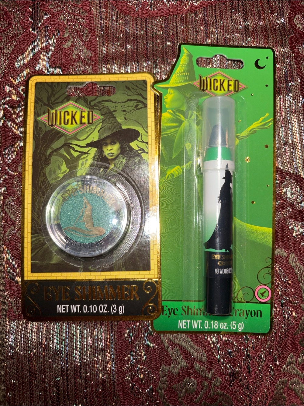 Wicked Elphaba Beauty Gift Set Eye Shimmer-Crayon-Lip Oil Watermelon Body Scrub